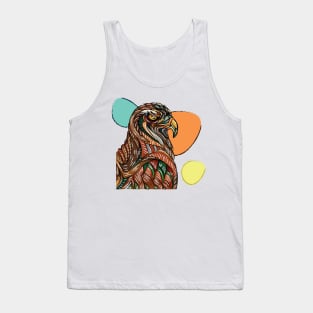 The Powerful Eagle I Colorful Abstract Bird Tank Top